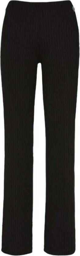Calvin Klein Jeans Straight Trousers Zwart Dames