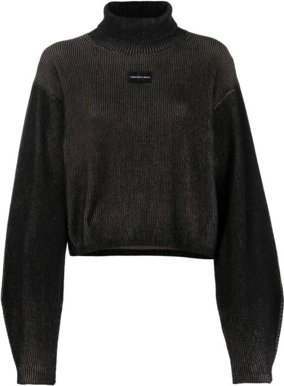 Calvin Klein Jeans Sweaters Black Zwart Dames