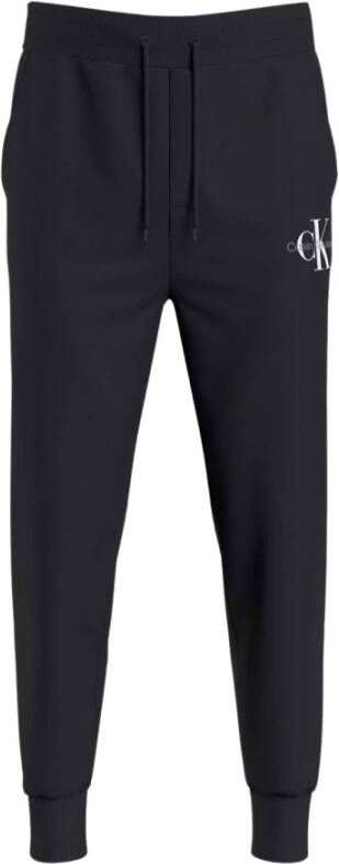 Calvin Klein Jeans Zwarte katoenen broek voor heren Black Heren