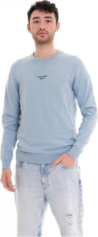 Calvin Klein Jeans Sweatshirt Blauw Heren