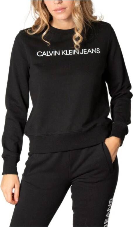 Calvin Klein Jeans Sweatshirt Zwart Dames