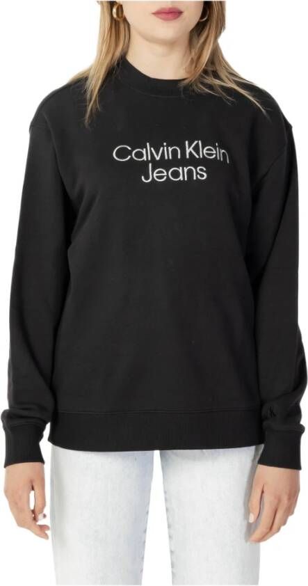 Calvin Klein Jeans Sweatshirt met labelstitching