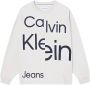 Calvin Klein Gedurfde onderbroken logo sweatshirt Beige Dames - Thumbnail 6