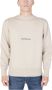 Calvin Klein Beige Sweatshirt met Lange Mouwen Geborduurd Logo Beige Heren - Thumbnail 2