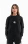 Calvin Klein Zwarte Sweatshirt met lange mouwen Geborduurde Print Black Heren - Thumbnail 3