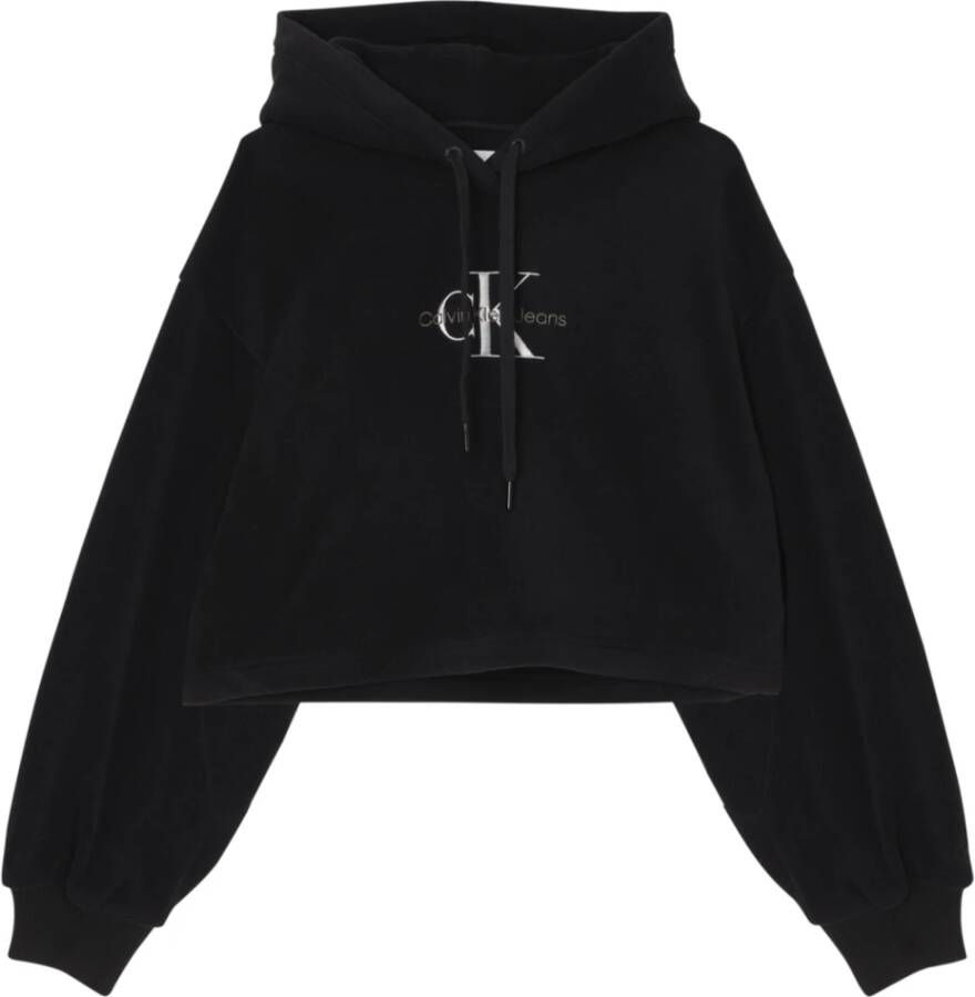 Calvin Klein Jeans Hoodie van fleece model 'POLAR'