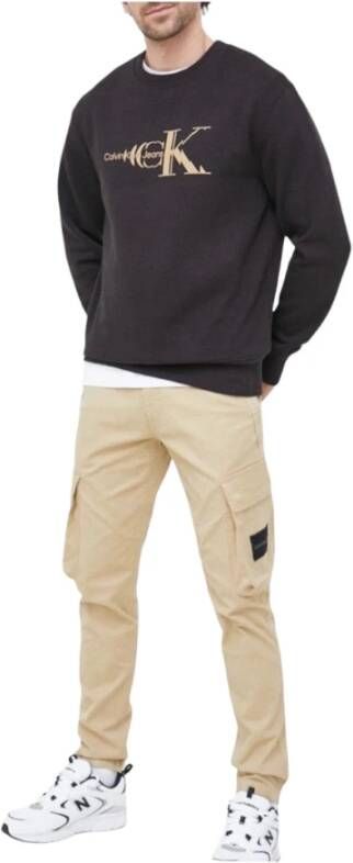 Calvin Klein Koperen Logo Sweatshirt Black Heren