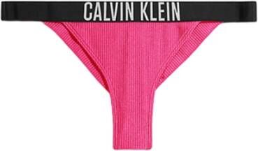 Calvin Klein Jeans Roze Print Badkleding voor Dames Pink Dames
