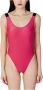 Calvin Klein Scoop Back One Piece Badpak Pink Dames - Thumbnail 1
