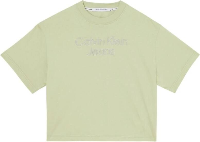 Calvin Klein Jeans T-shirt Groen Dames