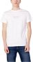 Calvin Klein Jeans Heren Witte Effen T-shirt White Heren - Thumbnail 4