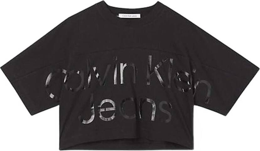 Calvin Klein Jeans Korte Mouw T-shirt Black Dames