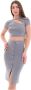 Calvin Klein Jeans Asym uitgesneden gebreide J20J221129Aci Grijs Dames - Thumbnail 5