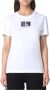 Calvin Klein Jeans Slim Fit T-shirt voor dames White Dames - Thumbnail 6