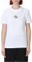 Calvin Klein Jeans Dames Wit T-shirt Korte Mouw Herfst Winter White Dames - Thumbnail 6