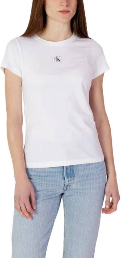 Calvin Klein Jeans T-shirts Wit Dames