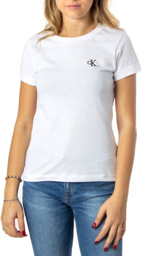 Calvin Klein Jeans T-shirts Wit Dames