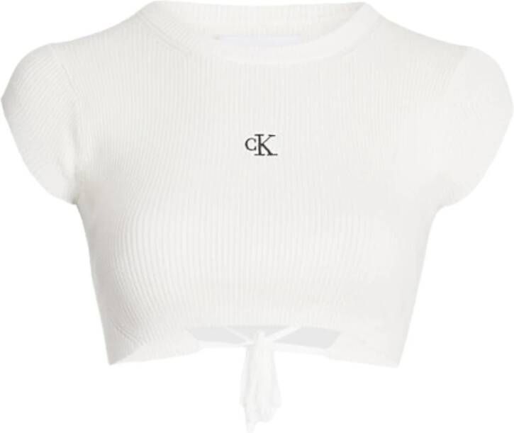 Calvin Klein Jeans T-Shirts Wit Dames