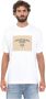 Calvin Klein Canvas Curve Graphic Half Mouw T-shirt White Heren - Thumbnail 1