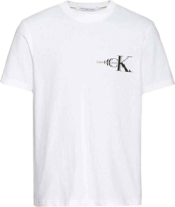 Calvin Klein Jeans T-shirt met labeldetails model 'GLITCHED'