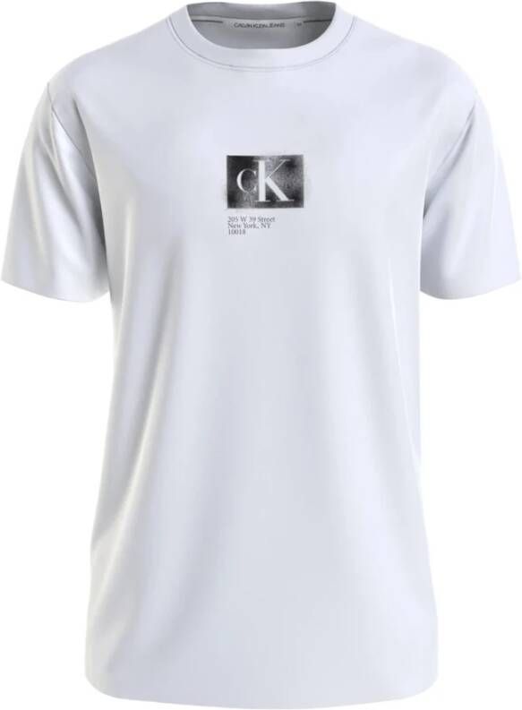 Calvin Klein Jeans T-Shirts Wit Heren