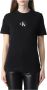 Calvin Klein Jeans Zwart T-shirt voor dames korte mouw herfst winter Black Dames - Thumbnail 5