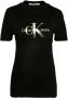 Calvin Klein Jeans T-Shirts Zwart - Thumbnail 2