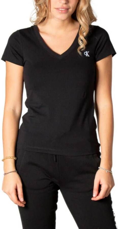 Calvin Klein Jeans T-shirts Zwart Dames