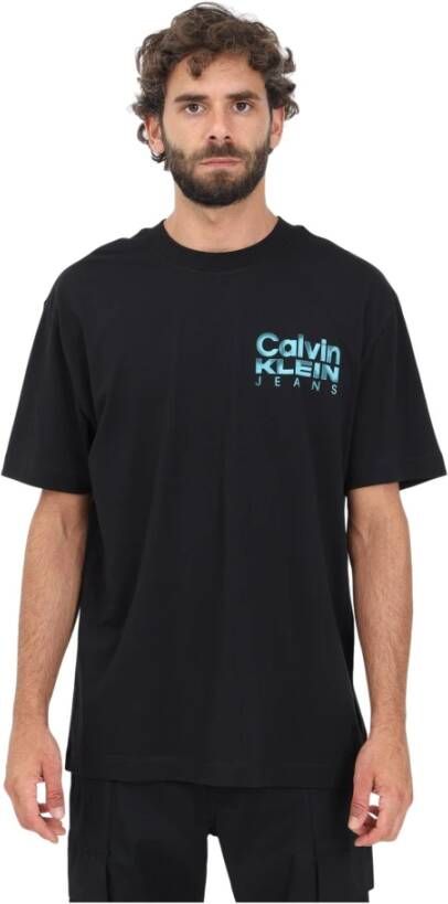 Calvin Klein Jeans T-shirt met ronde hals model 'BOLD COLOR INSTITUTIONAL'