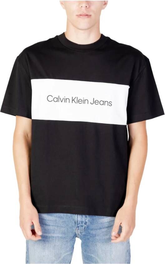 Calvin Klein Jeans Oversized T-shirt met labelprint model 'BLOCKING'