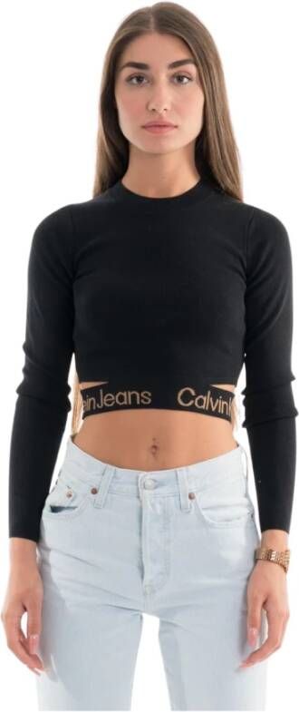 Calvin Klein Jeans Tops met lange mouwen Zwart Dames