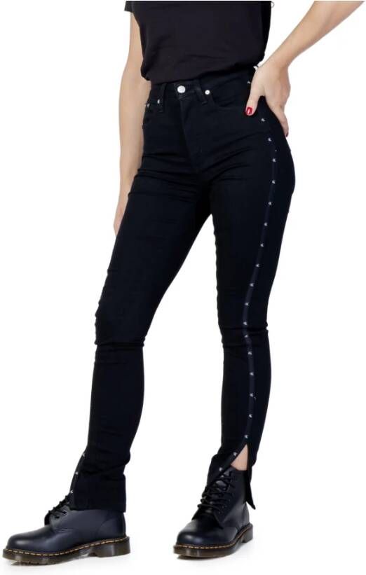 Calvin Klein Jeans Slim-fit broek Zwart Dames