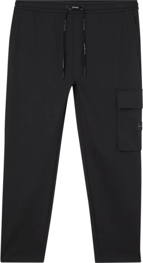 Calvin Klein Shn Insignia Galfos Cropped Broek Black Heren