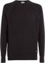 Calvin Klein Zwarte Sweaters met Gestructureerde Mouwen Black Heren - Thumbnail 1