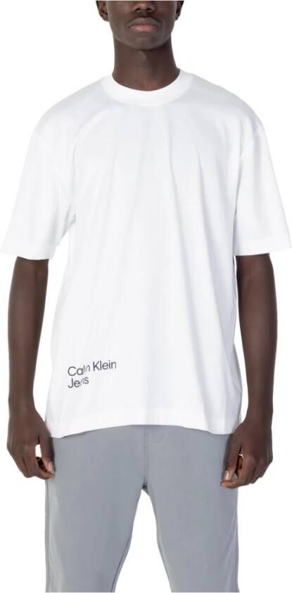 Calvin Klein Jeans Vervaagde gekleurde addR J30J322881Yaf Wit Heren