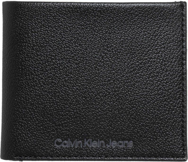Calvin Klein Heren Leren Portemonnee met Creditcardhouder Black Heren