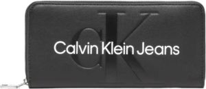 Calvin Klein Jeans Portemonnee met labeldetails model 'SCULPTED'