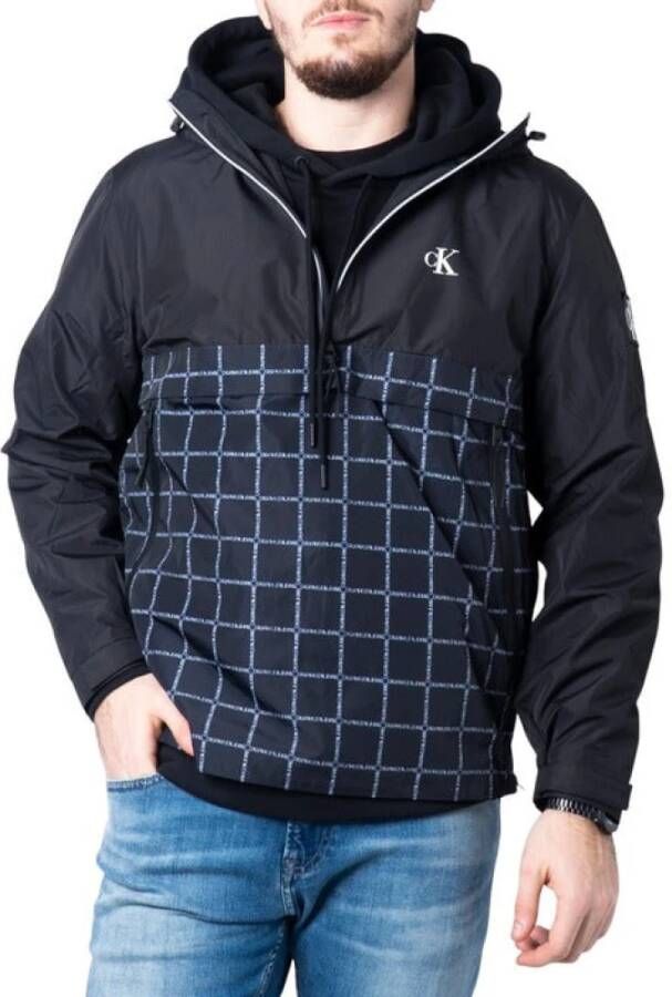 Calvin Klein Jeans Men& Jacket In Black Zwart Heren