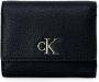 Calvin Klein Zwarte Polyester Portemonnee met Dubbele Kaartsleuven Zwart Dames - Thumbnail 1