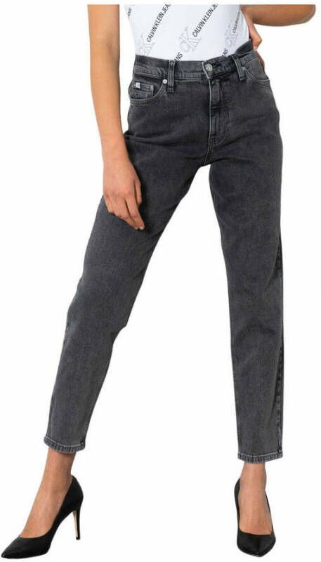 Calvin Klein Jeans Grijze Jeans voor Dames met Rits en Knopen Gray Dames