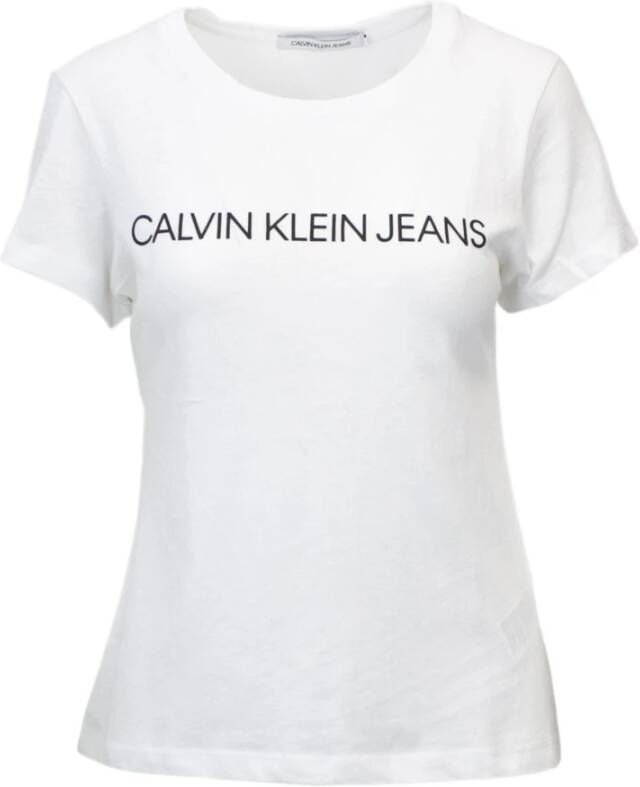 Calvin Klein T-shirt CORE INSTITUTIONAL LOGO SLIM FIT TEE met -logo-opschrift - Foto 3