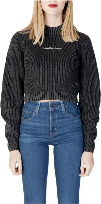 Calvin Klein Jeans Women's; Knitwear Zwart Dames