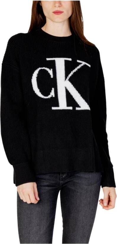 Calvin Klein Jeans Women's Knitwear Zwart Dames