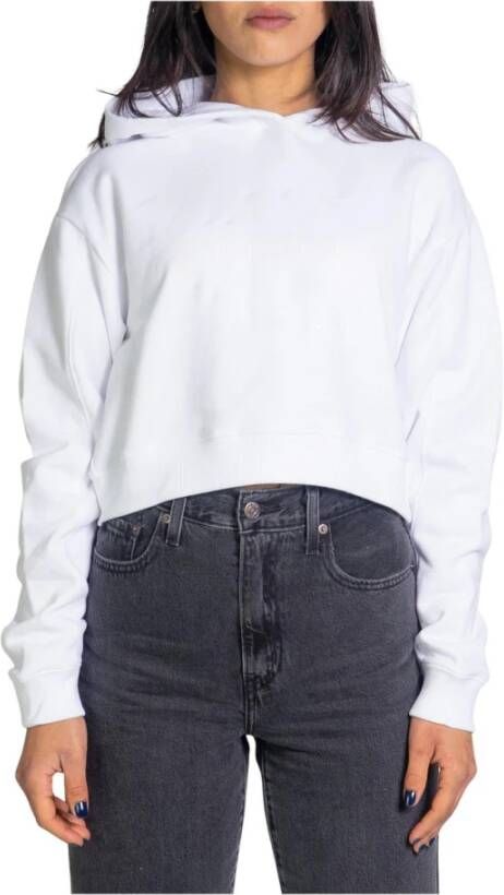 Calvin Klein Jeans Witte Hoodie voor Dames White Dames