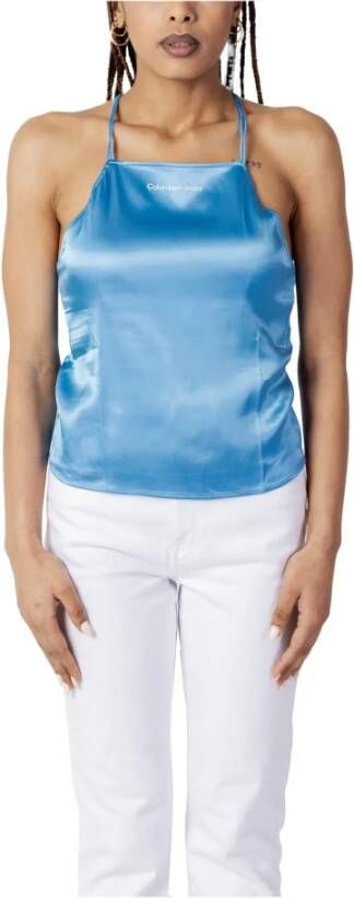 Calvin Klein Jeans Women's; T-shirt Blauw Dames