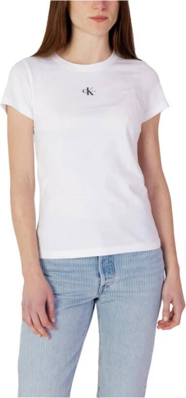 Calvin Klein Jeans T-shirt met labelprint model 'MICRO MONOLOGO'