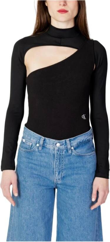 Calvin Klein Jeans Women's; T-shirt Zwart Dames