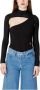 Calvin Klein Jeans Women's; T-shirt Zwart Dames - Thumbnail 2