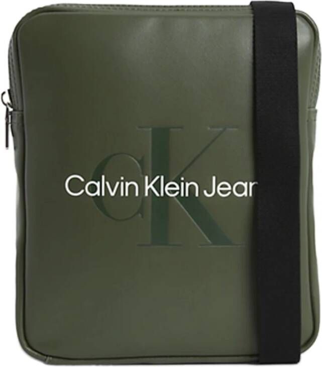 Calvin Klein Jeans Zachte Reporter Tas Lente Zomer Collectie Green