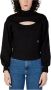 Calvin Klein Zwarte Sweaters met Zachte Pasvorm en Stijlvol Ontwerp Zwart Dames - Thumbnail 2